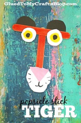 Popsicle Stick Letter Activities - T is for Tiger
