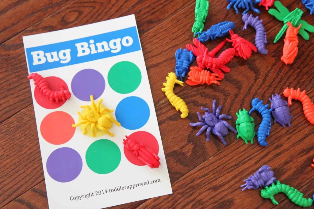 Bug Activities for Toddlers - Bug Bingo