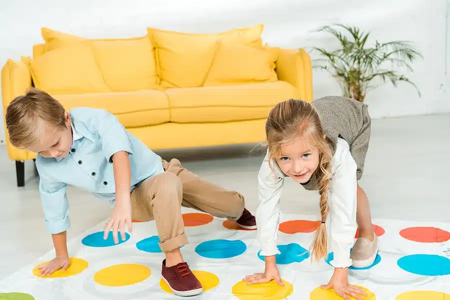 Balancing Activities for Toddlers - Playing Twister