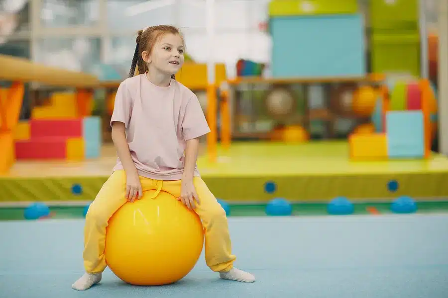 Balancing Activities for Toddlers - Therapy/Exercise Ball Sitting