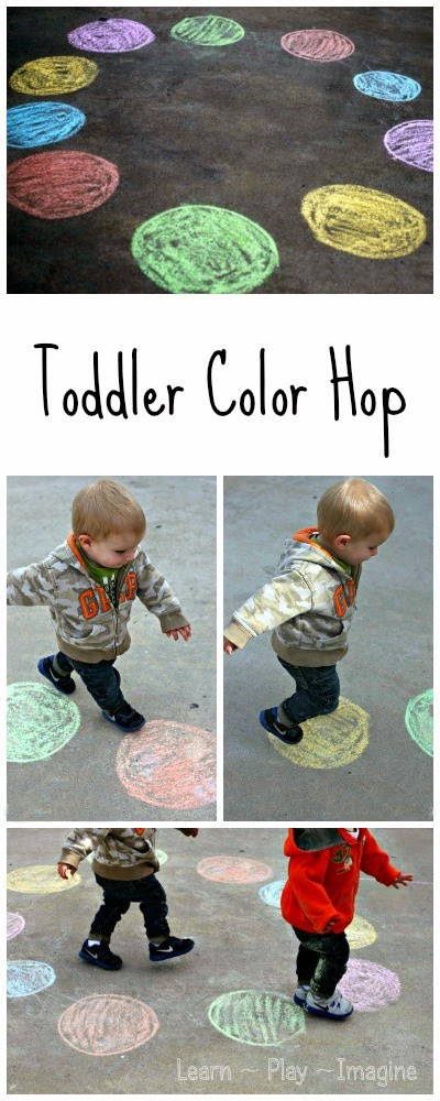 Balancing Activities for Toddlers - Toddler Color Hop