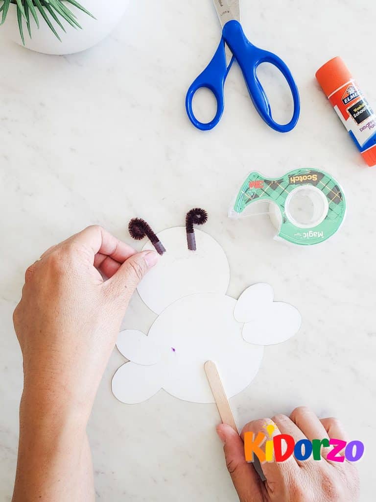 Bee Craft For Toddlers Brown Pipe Cleaners Tape