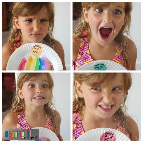Emotion Activities for Toddlers - Paper Plate Feeling Spinner