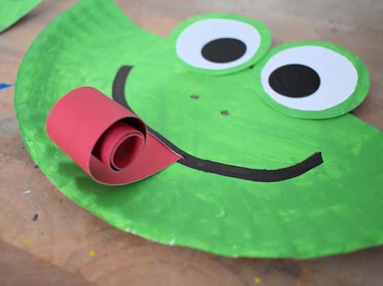 Frog Crafts for Toddlers - Paper Plate Frog Craft