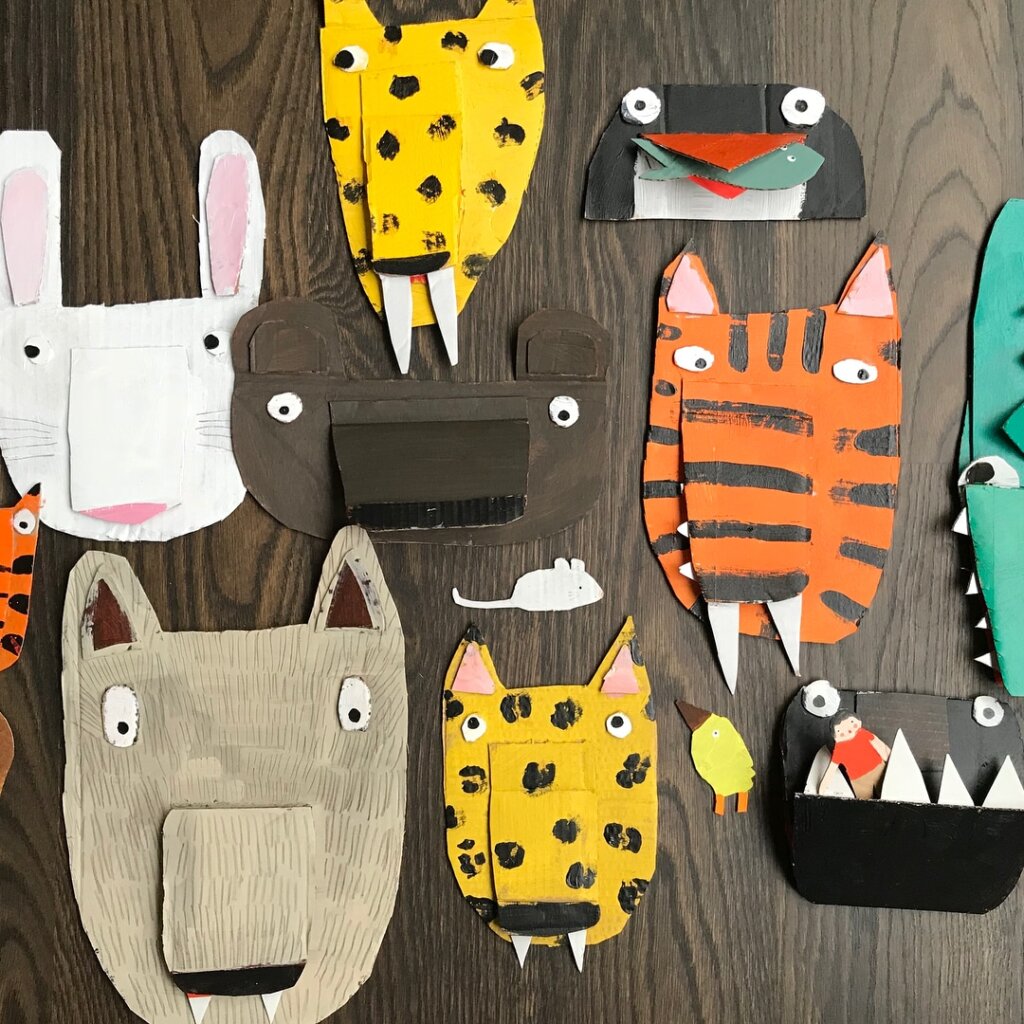 DIY Projects with Cardboard Boxes - Cardboard Animals