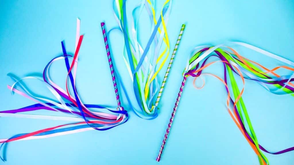 Letter D Crafts For Toddlers - Dancing Ribbon Wand