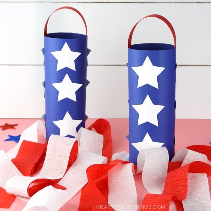Patriotic Crafts for Preschoolers - Cute Patriotic Windsocks