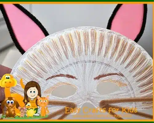 Cat Crafts for Toddlers - Paper Plate Cat Mask