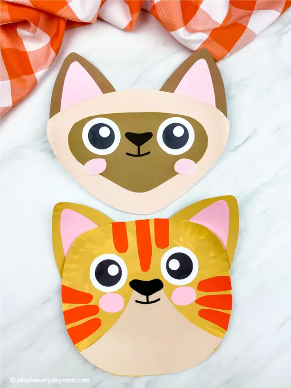 Cat Crafts for Toddlers - Paper Plate Cat Craft for Toddlers